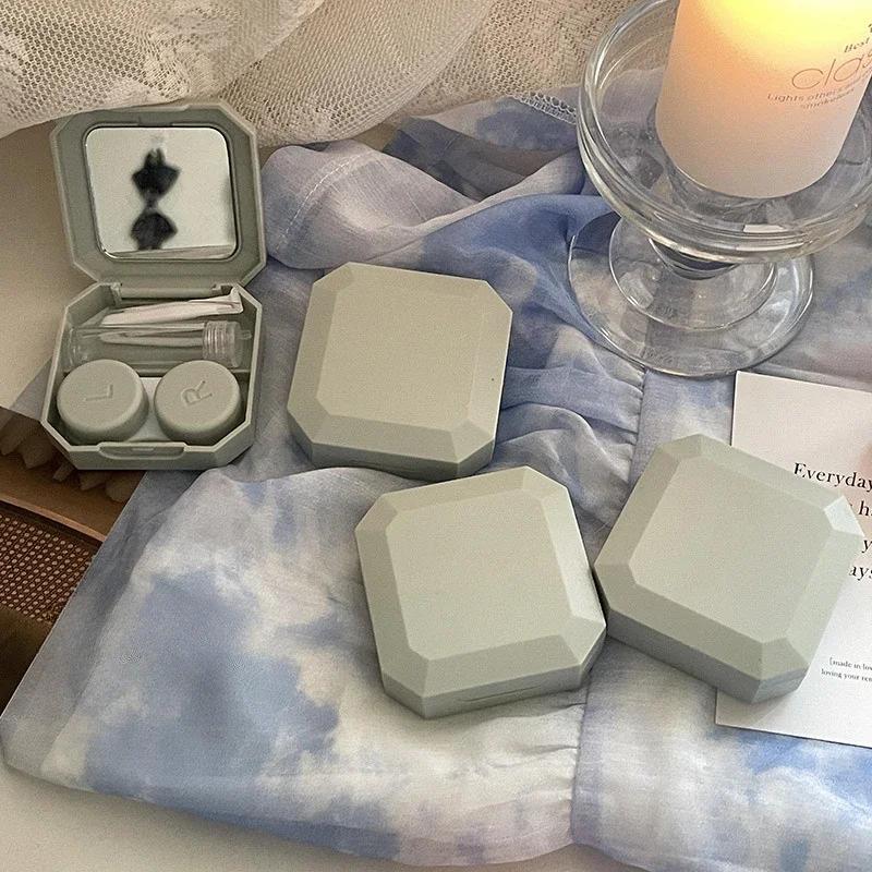 Mit Pinzette Saugstab Set Für Reise-Set Halter Bonbonfarbe Kontaktlinsenbox Einfarbig Tragbarer Kontaktlinsenbehälter