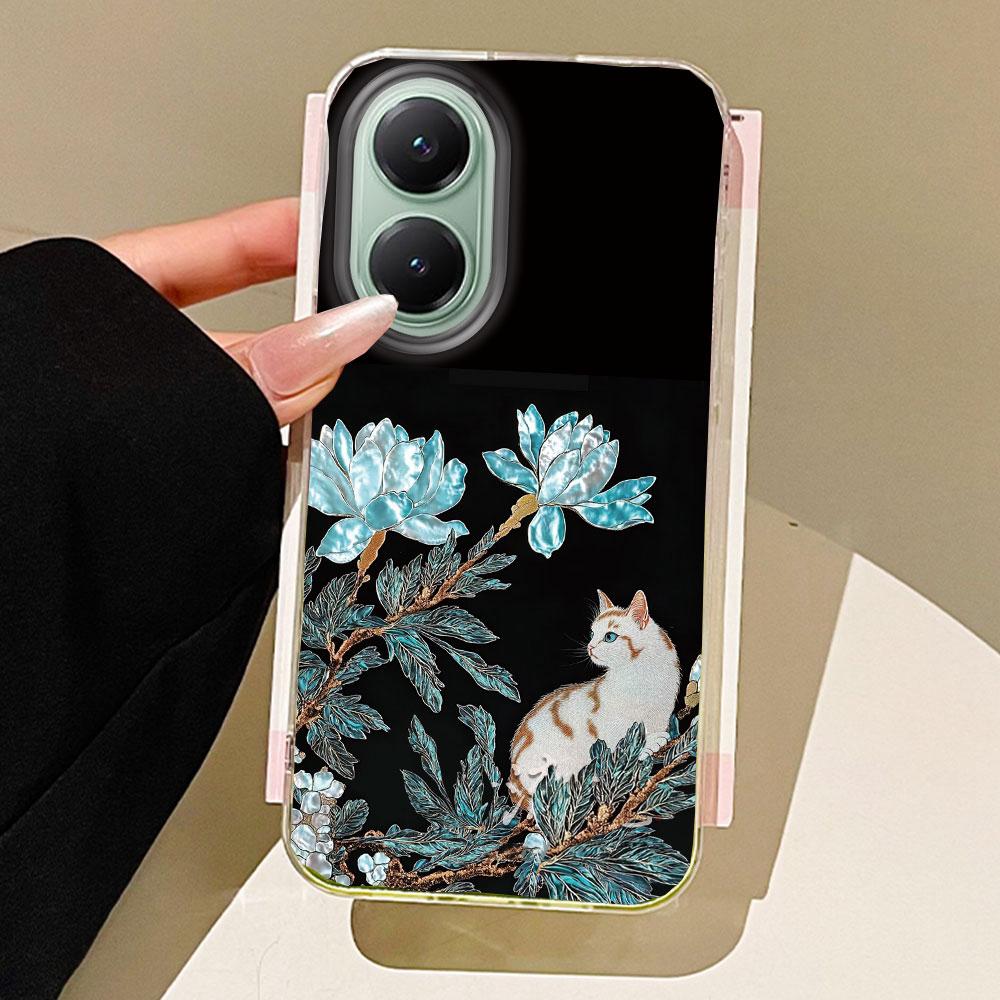 

Koi Goldfish Sparkle Black Glossy Women Girls Phone Case for Xiaomi Poco X5 X7 M6 Pro X6 X3 Pro NFC C75 C71 C65 C61 M5S Cover poco C61 білий