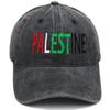 New Embroidered Palestine Vintage Washed Baseball Cap Outdoor Unisex Adjustable Snapback Trucker Hat Fashion for Women Dad Hats