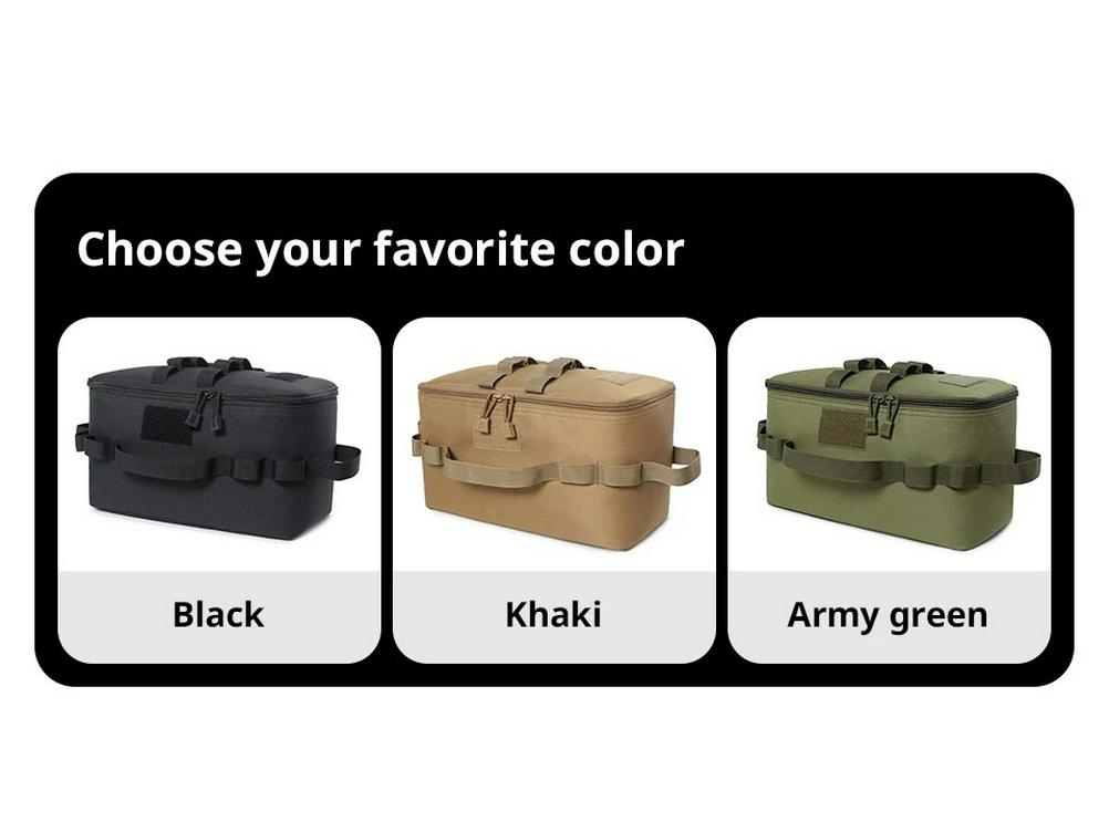 Multifunctional Tactical Outdoor Bag - Large Capacity, Anti-Collision Picnic, Cassette Stove Storage, Ice Pack Included