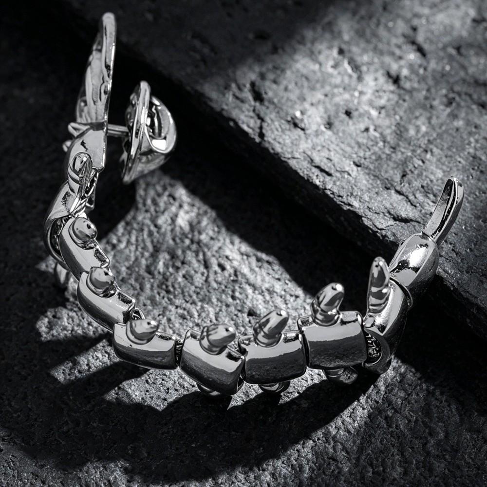 Unique Design Centipede Cartilage Jewelry Stainless Steel Insect Piercing Ring Brooch  Party