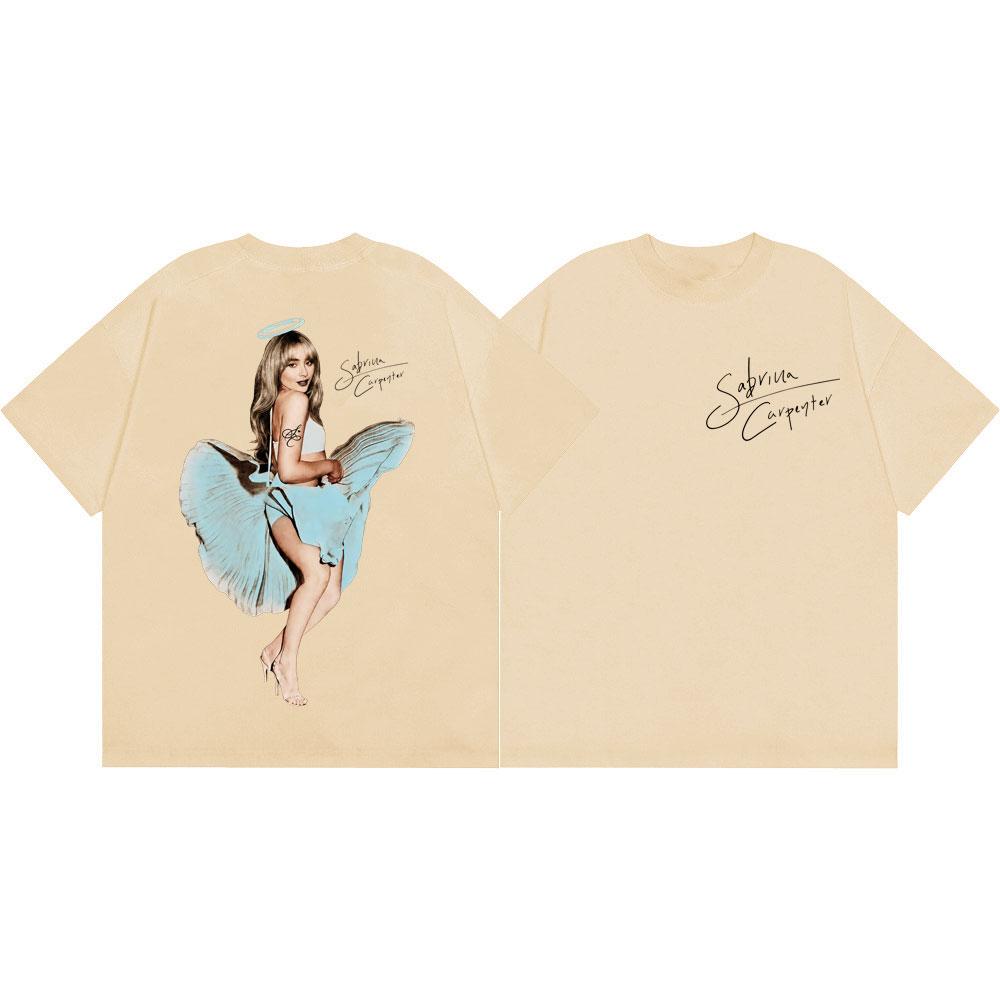 Singer Sabrina Carpenter Graphic T Shirts Men Women Clothing Fashion Aesthetic T-shirts Summer Casual Loose Short Sleeve T-shirt
