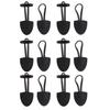 6 Pairs Classical Black Leather Horn Toggle Buttons Closures Coat Jacket Duffle Sweater Sewing Fasteners For Overcoat