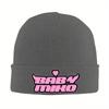 Vintage Baby Logo Miko Beanie Hats Bonnet Hats Men Women Y2K Cool Kpop Skullies Beanies Spring Printed Elastic Caps