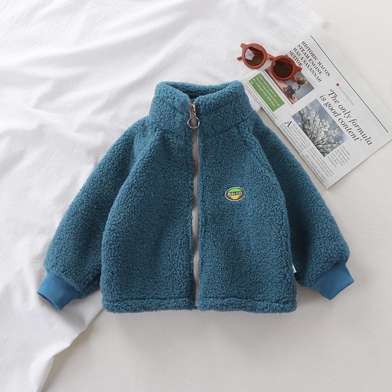 Autumn and Winter Children's Fashionable and Versatile Comfortable Warm Fleece Jacket for Boys and Girls