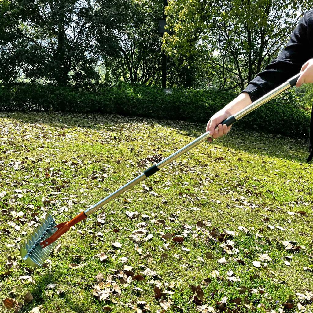 Detachable Gardening Rake: Clear Thatch, Leaves & Soil