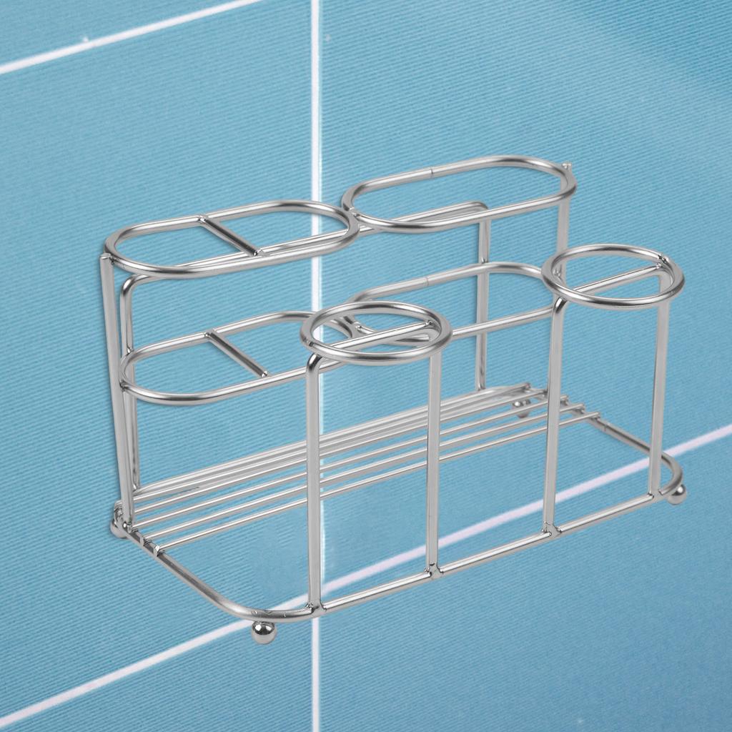 Bathroom Decor 17.8x12x10cm Bathroom Organizer Stainless Steel Rack Easy Installation Large Capacity For Skincare Products