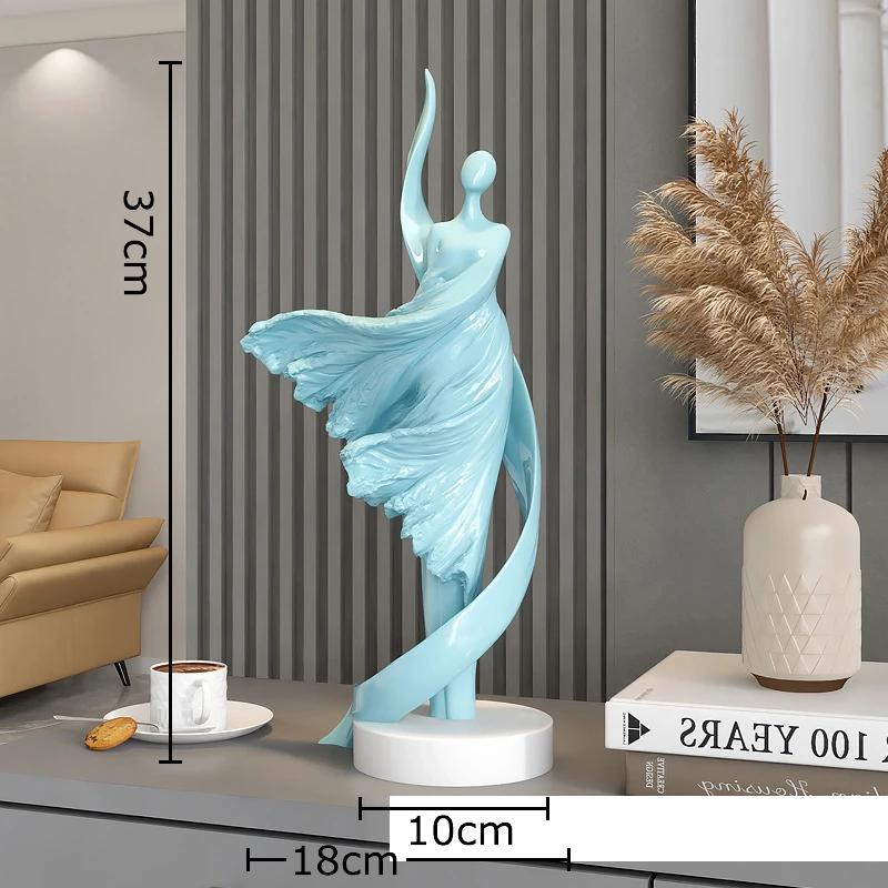 Wind Dancer Creative Figures Statue Abstract Crafts Desk Decoration Ornaments Character Resins Sculpture Room Aesthetic Decor