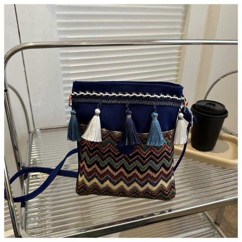 Dámská kabelka přes rameno v etnickém stylu, módní dámská crossbody kabelka