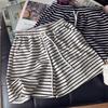 Korean Style High Waist Striped Women's Summer Sports Shorts - Casual Loose Wide Leg Mid-Length Hot Pants