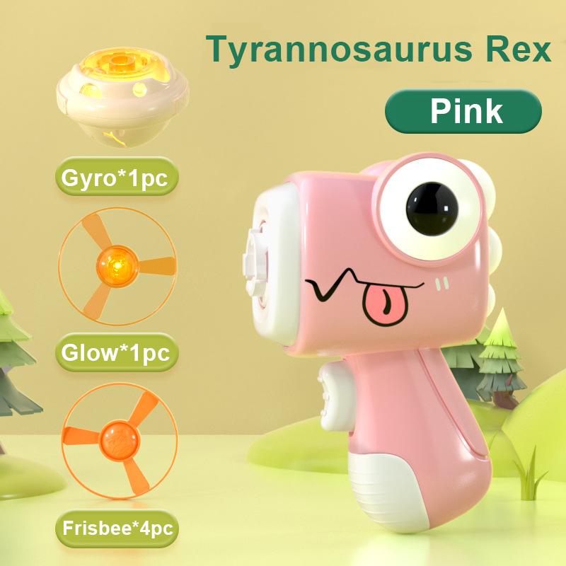 

2 в 1 летающая тарелка с гироскопом, мультяшный динозавр, воздушная ракетная установка, спортивные игры, детские развивающие уличные игрушки для детей, подарки