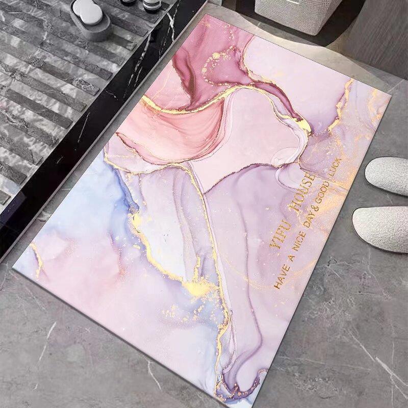 Łazienkowa mata podłogowa chłonna z ziemi okrzemkowej, antypoślizgowa mata podłogowa do toalety, koc na drzwi łazienki, szybkoschnąca