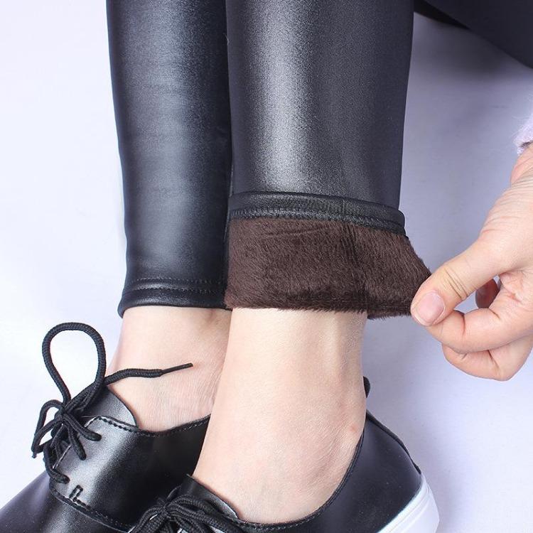 Warm Winter Velvet Flannel Leggings Super Elastic Plus Size Women Trousers
