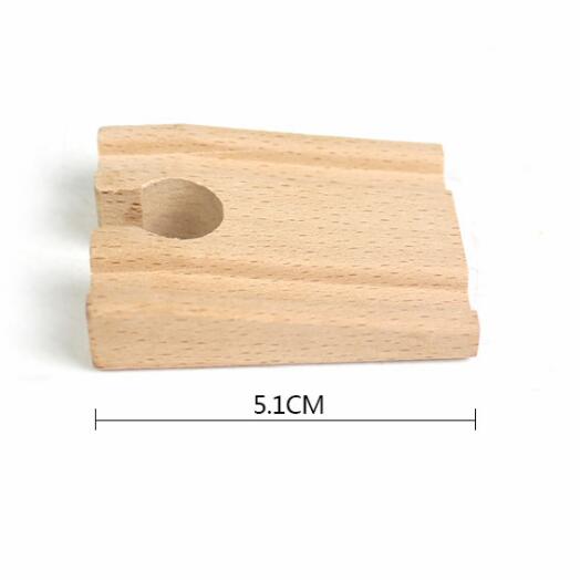 Wooden Railway Track Accessories Beech Wood Train Track Parts Compatible with Thomas and Major Brands Toys