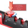 Knife Sharpener Handheld Kitchen Facilitative Sharpener Tool Angle Adjustable Five In One Knife Sharpener Black Red Professional