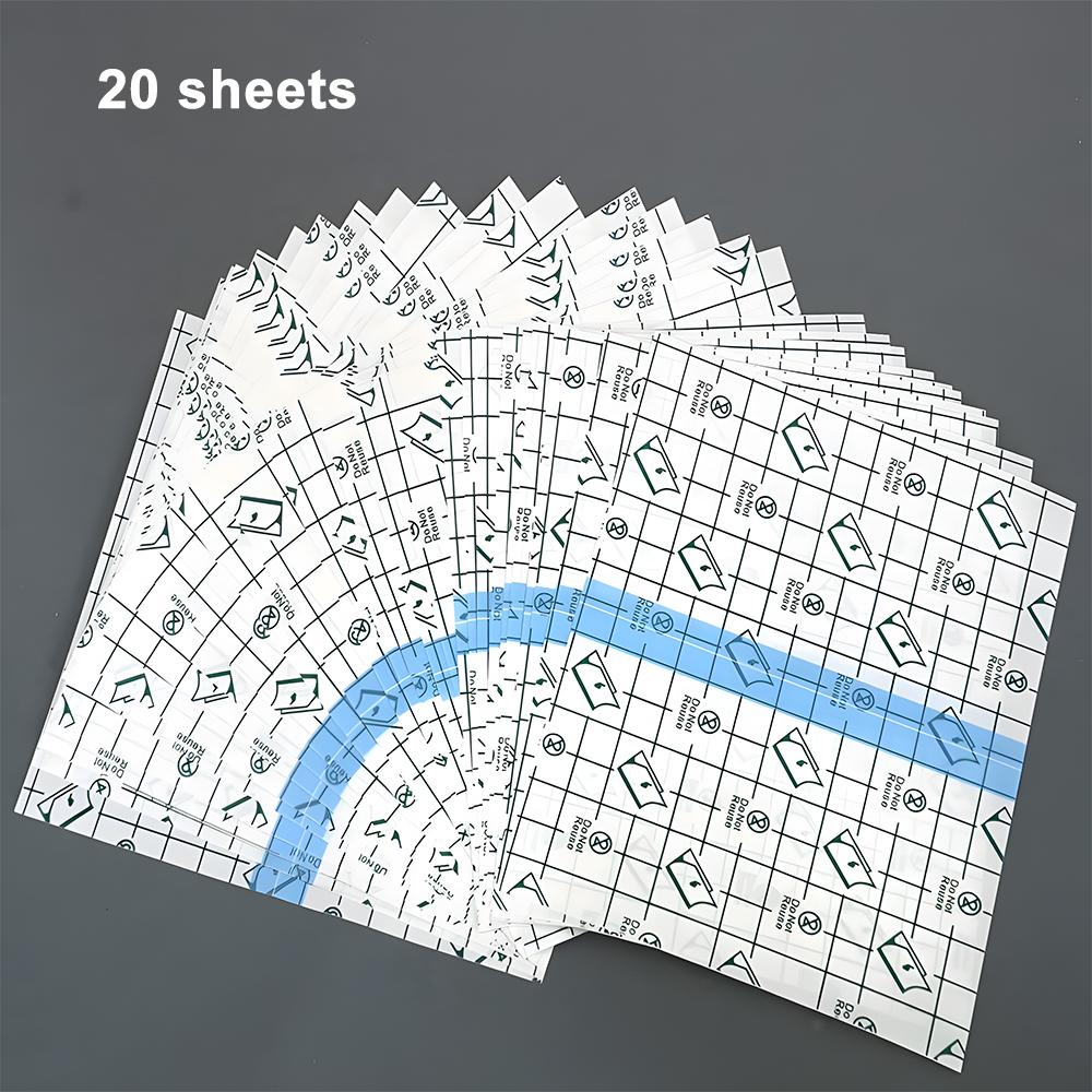 

Waterproof PU Film Adhesive Bandages: 20pcs Transparent Medical Tape for Wound Care, Tattoo Aftercare, Anti-allergic & Flexible золотой