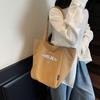 Niche Canvas Bag Women's Large-capacity New Casual Versatile Shoulder Bag Class Commuter Tote Bag