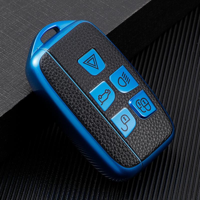New Leather TPU Car Remote Key Case Cover Shell For Land Rover Range Rover Evoque Sport Freelander Discovery Velar For Jaguar XE XF