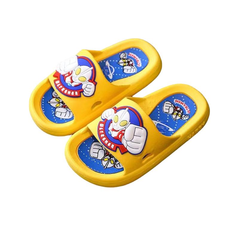 New Summer Children's Shoes Sandals Ultraman Slippers Soft-soled Non-slip Shoes for Boys Aged 6-12