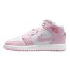 Air Jordan 1 Mid GS Rosa Schiuma Rosso Fuoco Scarpe da Ginnastica Bambino Bianco DQ8423-608