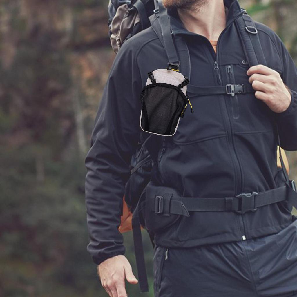 Crossbody Bag Accessory Pouch Organizer Storage Belt Nylon Zipper Hanging Suitable for Hiking