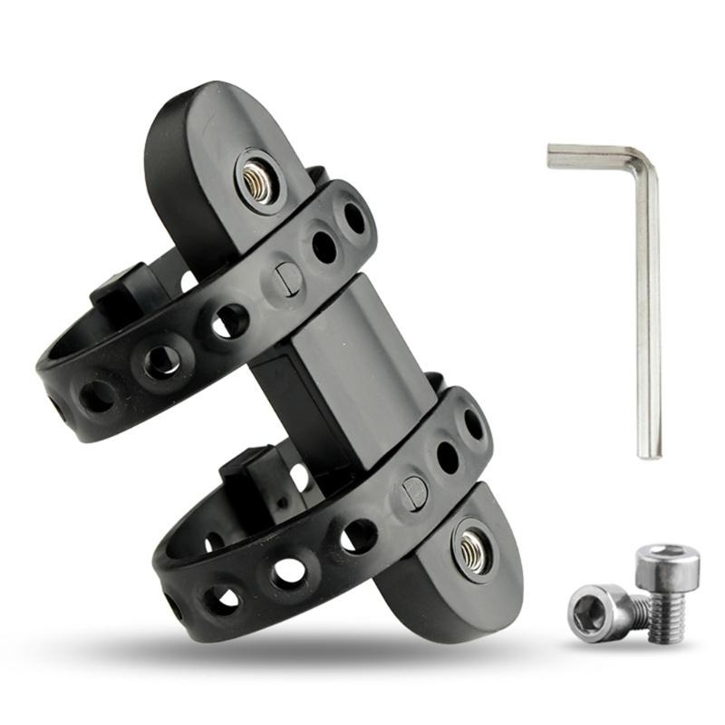 Bike Bottle Cage Mounting Base Black Non-Hole Mounting Clip with Screw Wrench Set MTB Bike Kettles Stand Base Widely Use