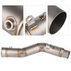 Motorcycle Exhaust Vent Middle Link Pipe Modified Side Exhaust for    R1 2009--2014