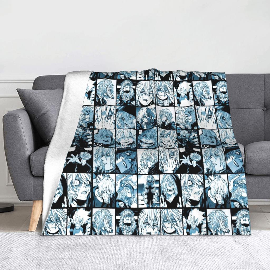 Tamaki Amajiki Collage My Hero Academia Blankets Flannel  Winter  Multi-function Warm Throw Blankets for Sofa Bedroom Quilt