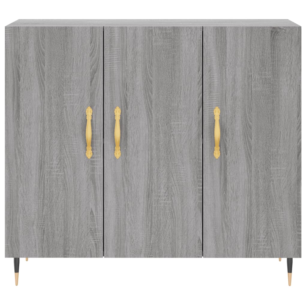 Sideboard Gray Sonoma 90x34x80 cm Particleboard