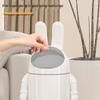 Creative Astronaut Trash Can: Cartoon Design, Large Capacity, Foot-Operated, Flip-Top Lid for Living Room or Bedroom.