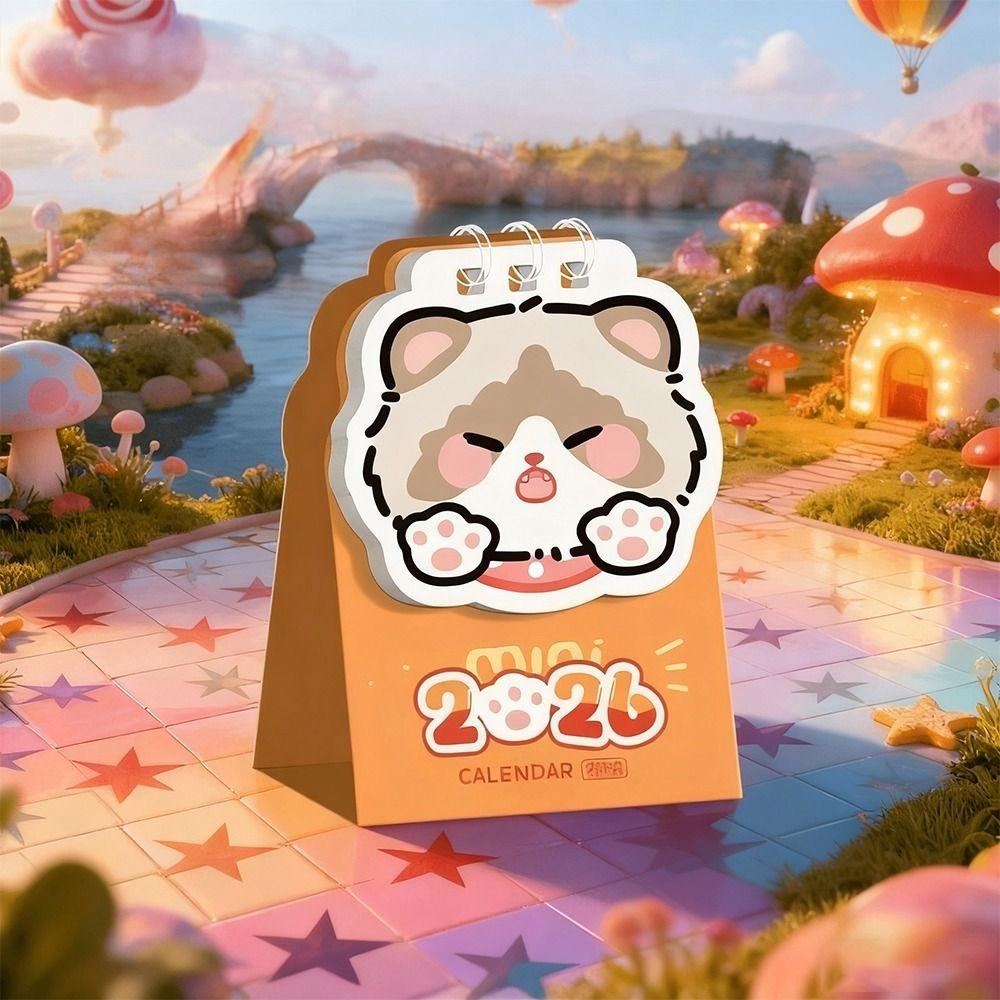 Portable Coil Calendar Mini Schedule Planner Cute Daily Planner  Desktop Ornaments