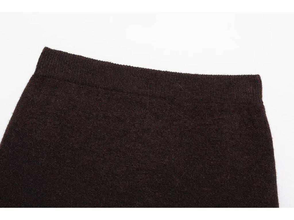 TAOP&ZA Spring Collection: Women's Elegant Double-Breasted Knit Cardigan & Casual Midi Skirt