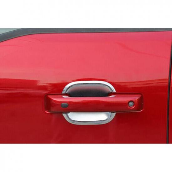 For Ford F-150 -25 Chrome Car Exterior Door Handle Bowl Cup Cover Trim 4pcs