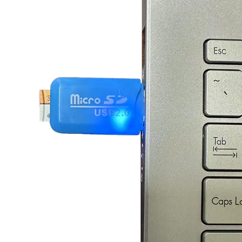 Mini USB 2.0 Ice-Cool High-Speed TF Memory Card Reader for Children's Cameras