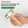 Multipurpose Shock Resistant Compact Hammer With Rustproof Head And Reinforced Wooden Grip For Workshop Precise Work