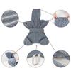 Soft Absorbent Pet Bathrobe for Medium To Large Dogs Quick Drying Towel Fabric Adjustable Belt