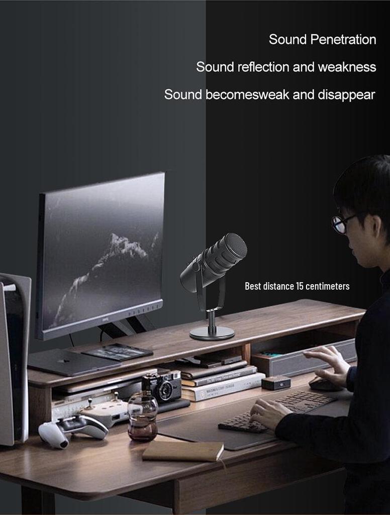 MV7 Professional Dynamic Microphone Set for Recording, Streaming, and Gaming with Sound Card Mixer
