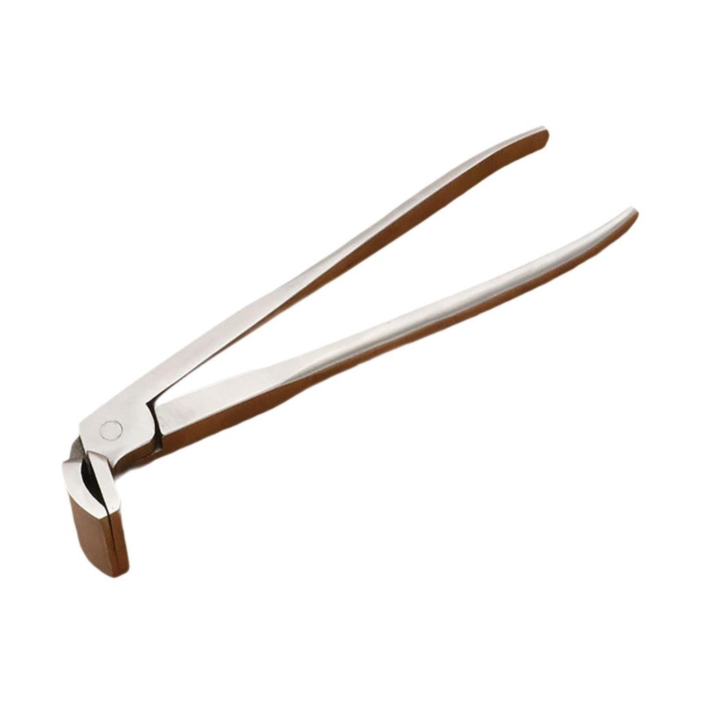 Polished Leather Edge Adjustment Press Flatten Pliers Ergonomic Chrome Steel for Leather Work Tools Kit