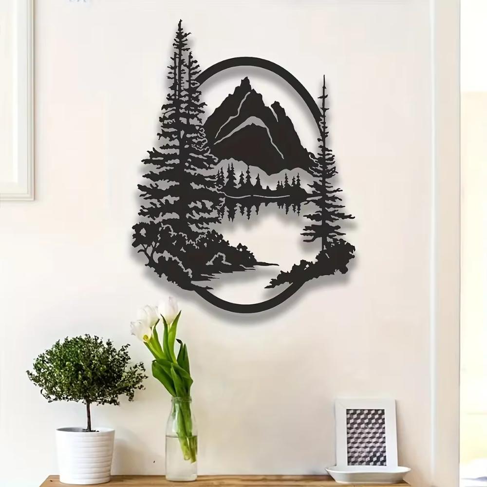 Stunning 1pc Patten Hanging Picture! Elegant metal craft for indoor and outdoor decoration. Wall decoration.Iron art silhouette.