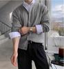 Cardigan Trendy da Uomo in Maglia a Treccia Stile Coreano - Design Versatile per Primavera e Autunno Maglione Casual di Alta Gamma.