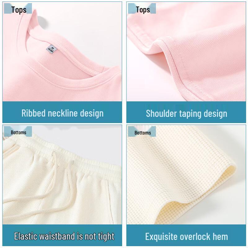 MJ STYLE Women's Cotton Short Sleeve & Shorts Set