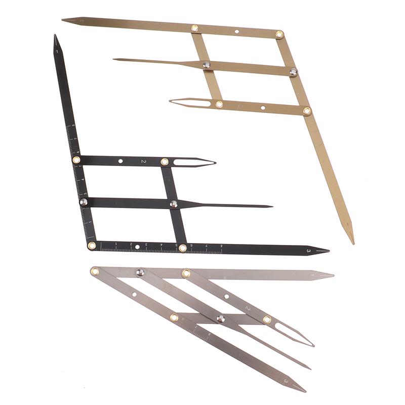 Golden Ratio Sliding Ruler Measuring Stainless Steel Eyebrow Ruler