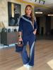 2025 Autumn European & American Women's Sporty Casual Ribbed Tracksuit