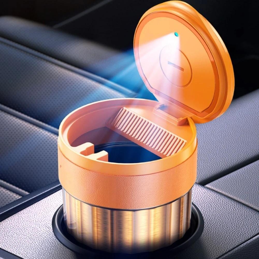 Heat Resistant Metal Liner Car Debris Storage Cup Portable Car Cup Long Distance Travel