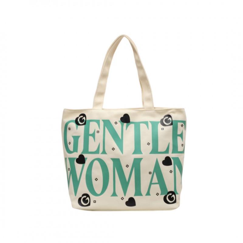 Student canvas bag, large capacity tote bag, versatile flower mommy handbag, shoulder bag, shopping bag