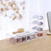 4-layer Acrylic Sunglasses Storage Box Desktop Drawer Style Sunglasses Display Cabinet Dust-proof Storage Rack Home Storages Box