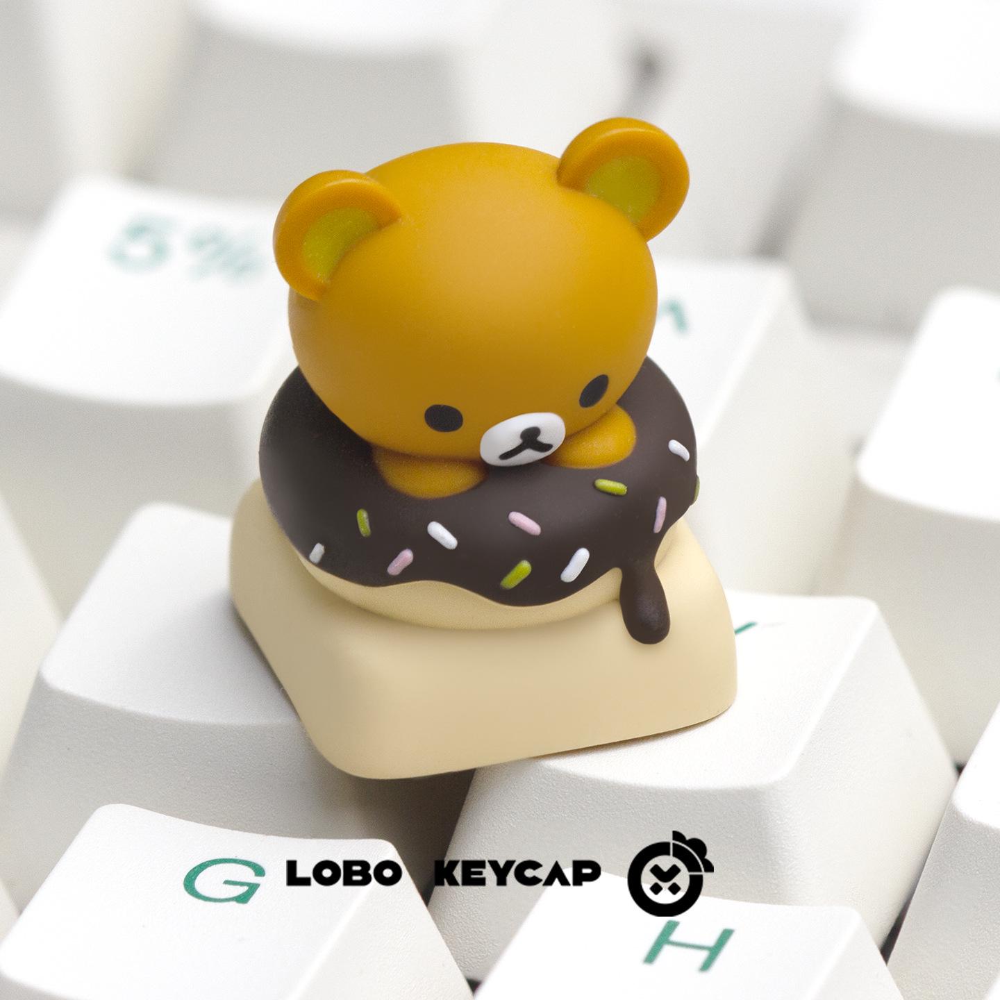 Rilakkuma Cute Resin Keycap for Custom Mechanical Keyboards - Replaceable & Personalized ESC Gift