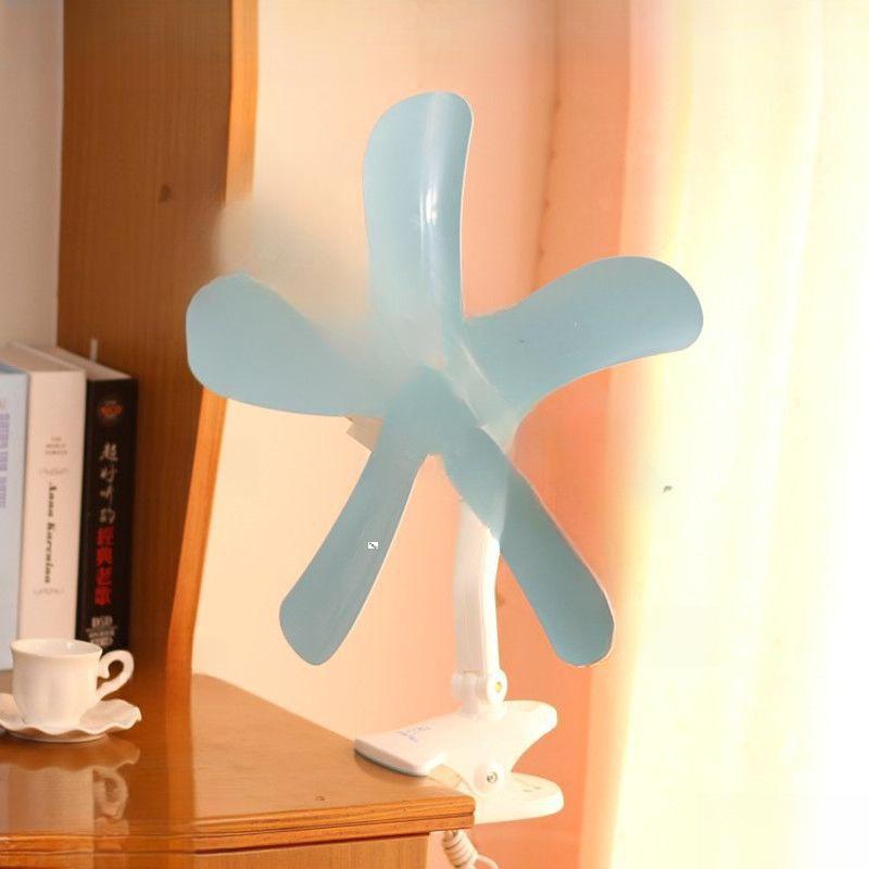 Compact Silent High-Power Mini Fan, Clip-On Bedside Fan for Dorms