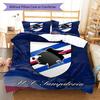U.C. Sampdoria Bedding Quilt Set Quilt Cover Pillowcase Home Decoration Birthday Gift (1 * Duvet Cover + 2 * Pillowcase, Without Core)