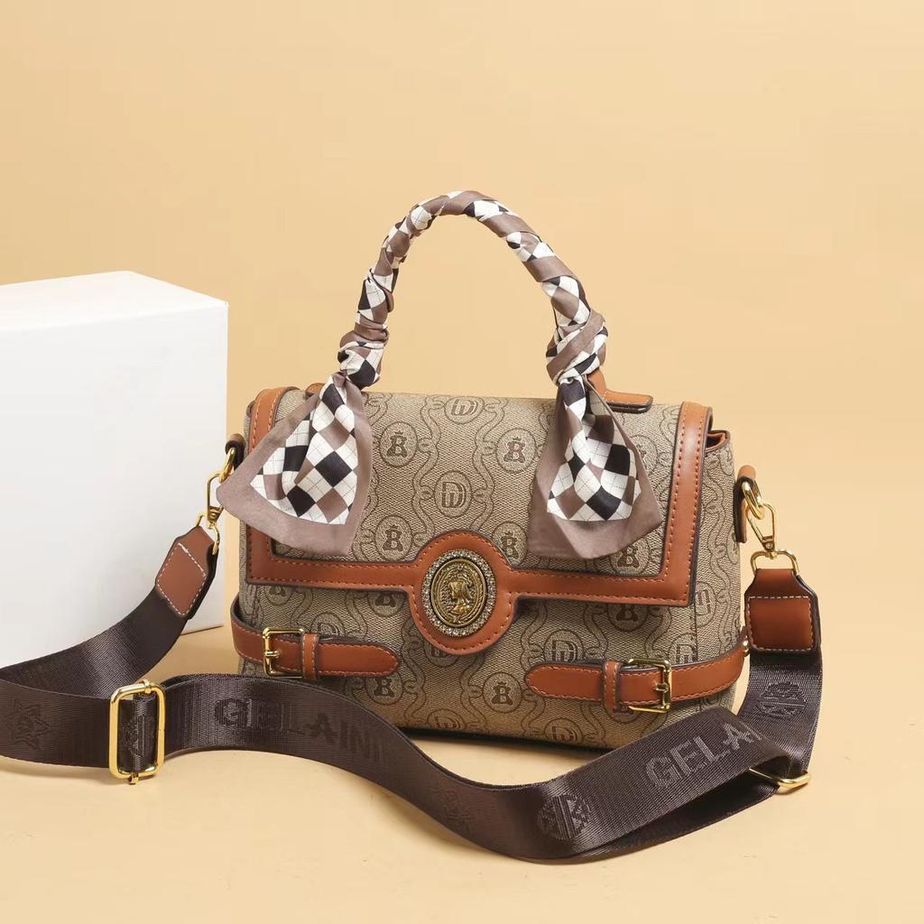 Fashion Printed Handbag, High-End Light Luxury Oblique Span Bag, Shoulder Bag.